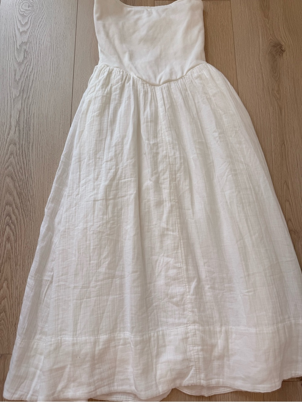 GAP White Strapless Maxi Dress women summer dress vacation chic - Picture 2 of 7